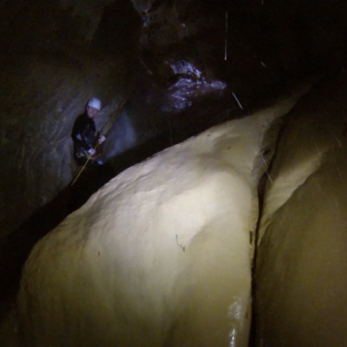 robert abseil in grot